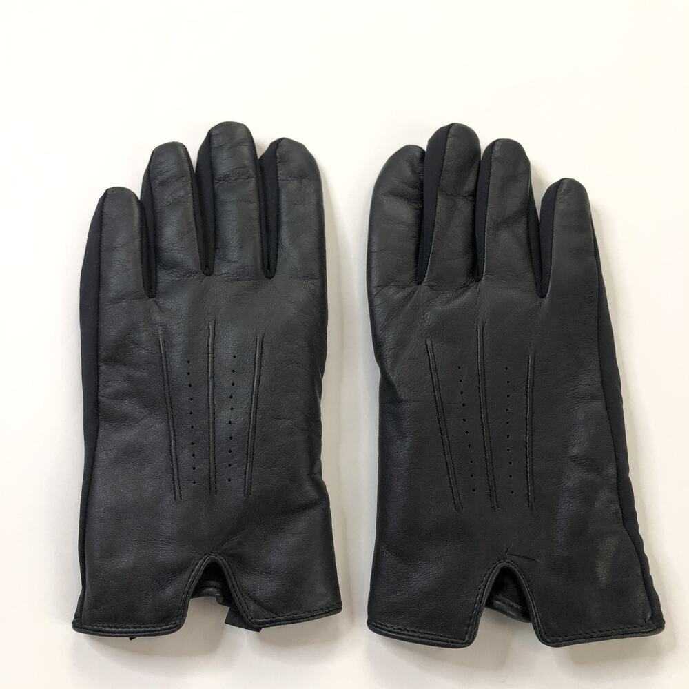 Isotoner Women's Genuine Leather For Lined Gloves Size XL Black MINT